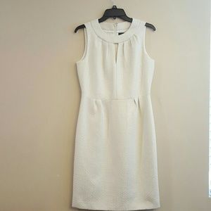 Tahari Arthur S. Levine white and sliver dress